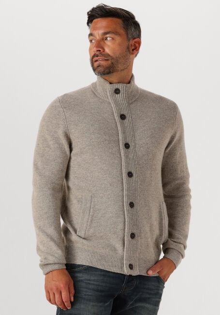 Graue BARBOUR Pullover ESSENTIAL PATCH ZIP THROUGH KNITTED JUMPER - large
