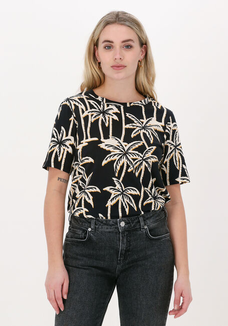 Schwarze SCOTCH & SODA T-shirt PRINTED CREW-NECK T-SHIRT - large