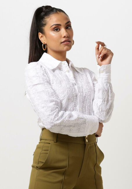 Weiße VANILIA Bluse RIPPLE - large