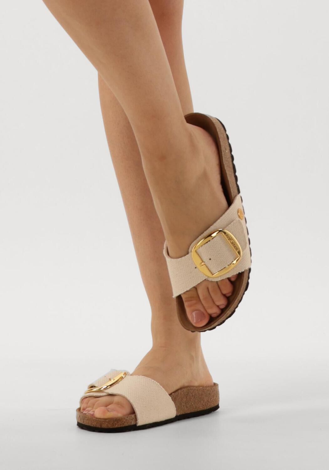 Beige BIRKENSTOCK Pantolette MADRID BIG BUCKLE DAMES - large
