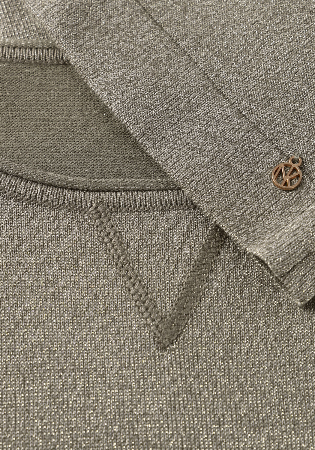 Bronzefarbene NUKUS Top ANITA TOP LUREX - large