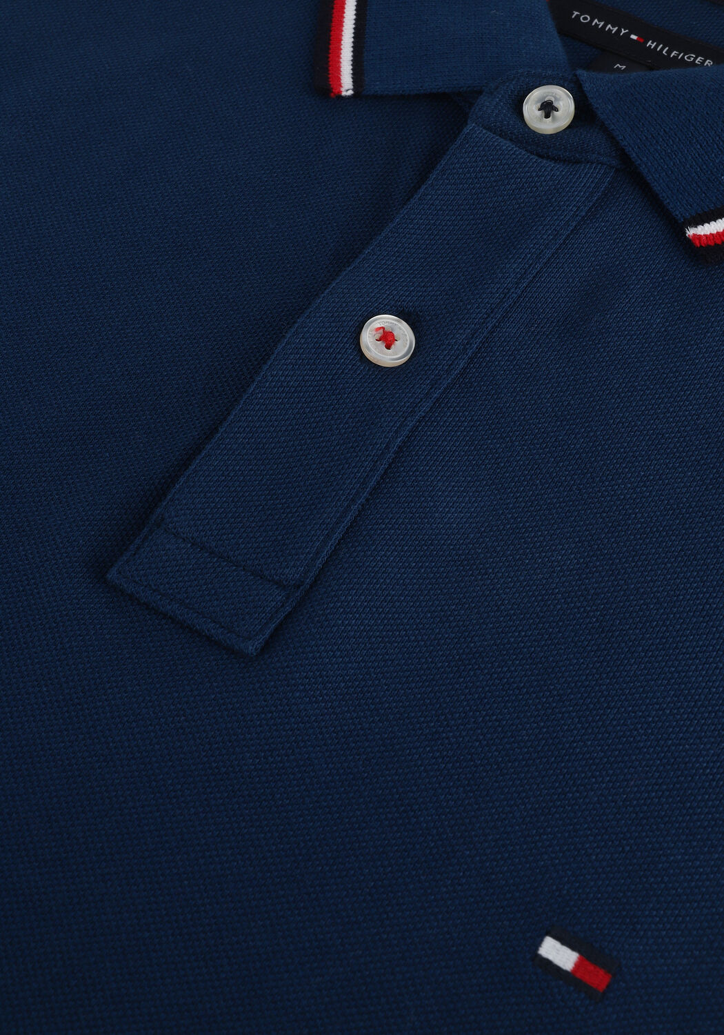 Dunkelblau TOMMY HILFIGER Polo-Shirt TOMMY TIPPED SLIM POLO - large