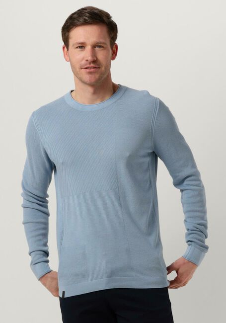 Hellblau CAST IRON Pullover CREWNECK COTTON MODAL - large