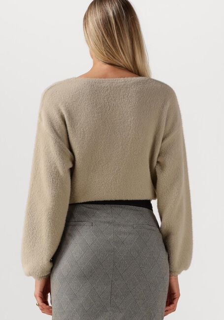 Beige JANSEN AMSTERDAM Pullover & Cardigans CAILY TRUI P 150 ROUND NECKLINE - large
