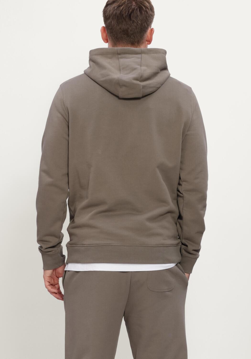 Taupe LYLE & SCOTT Sweatshirt PULLOVER HOODIE - large