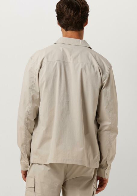 Sand PURE PATH Overshirt SHIRT WITH FRONT ZIPPER AND CHEST POCKETS - large