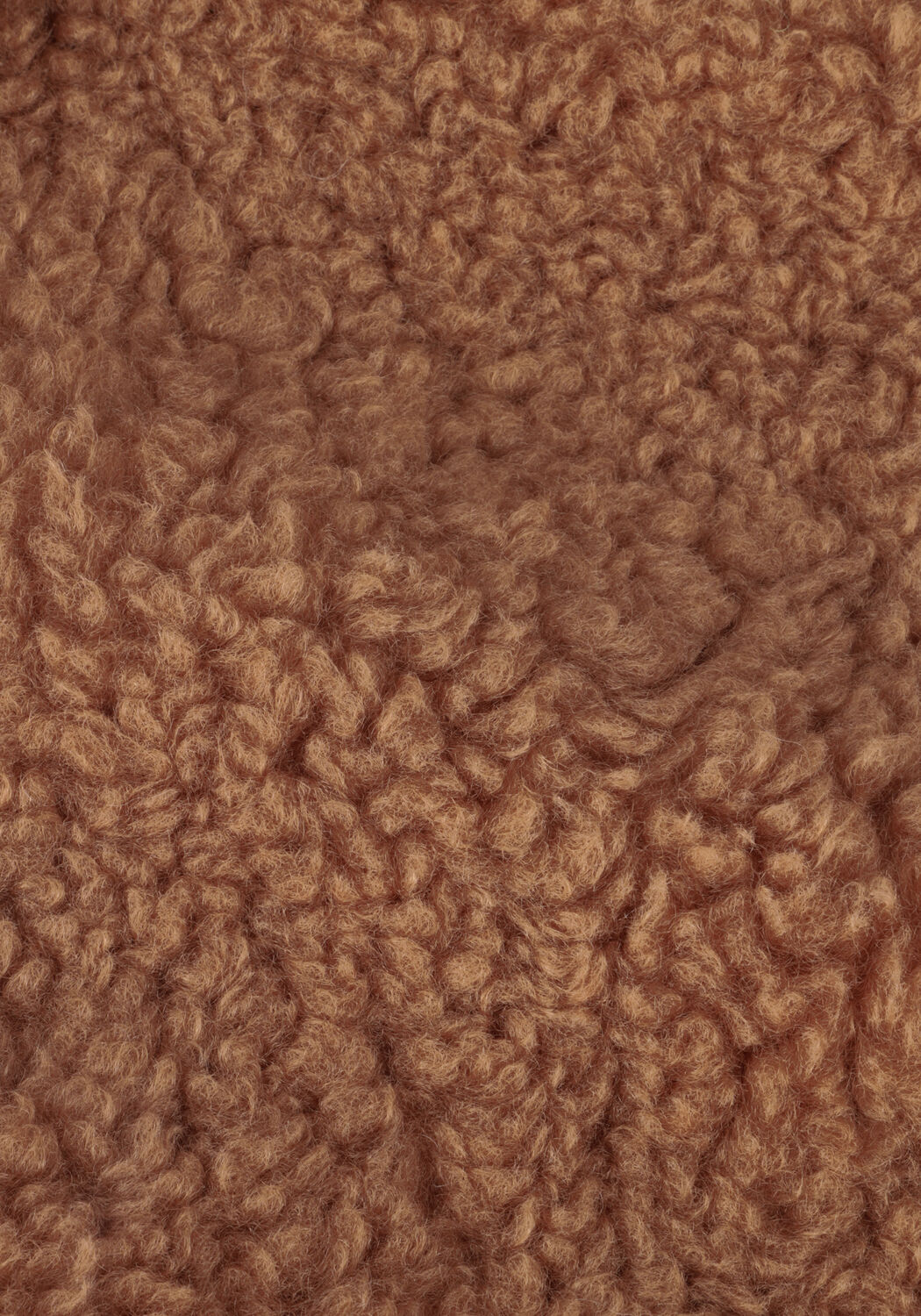 Camelfarbene NOTRE-V Teddy-Jacke TEDDY COAT SHORT - large