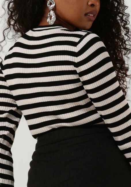Schwarze OBJECT Tops & T-shirts OBJNICIA L/S O-NECK KNIT PULLOVER - large