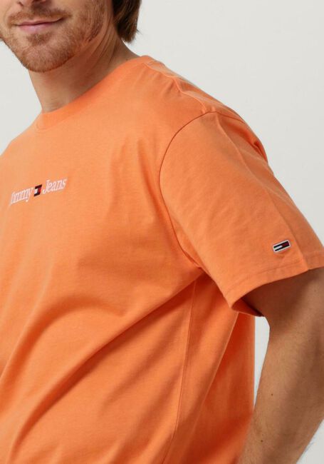 Orangene TOMMY JEANS T-shirt TJM CLASSIC LINEAR LOGO TEE - large