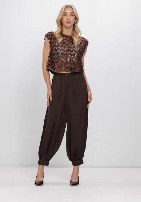 Braune HAUTE L'AMITI&Eacute; Tops & T-shirts LIMONE CROP TOP - large