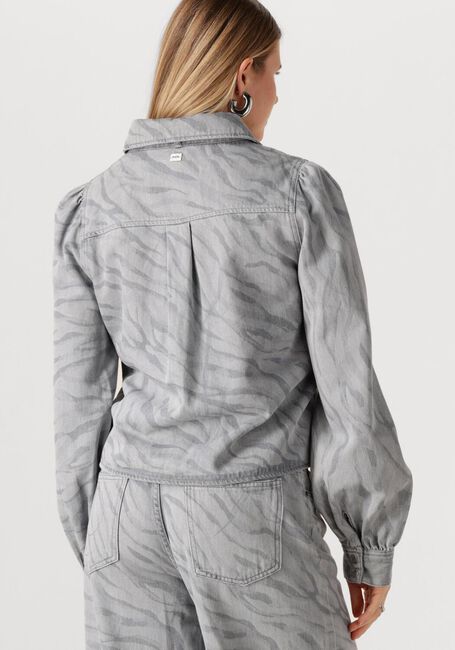 Graue POM AMSTERDAM Blusen BLOUSE DENIM ANIMAL PRINT - large