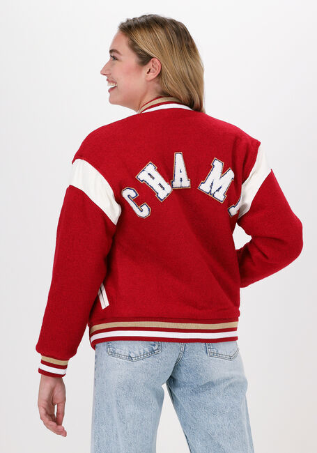 Rote COLOURFUL REBEL Jack SEN BASEBALL BOMBER JACKET - large