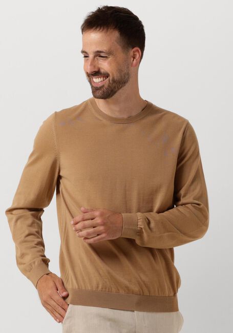 Camelfarbene BOSS BLACK Pullover LENO - large