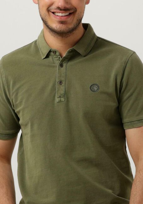 Grüne CAST IRON Polo-Shirt SHORT SLEEVE POLO COTTON GD PIQUE - large