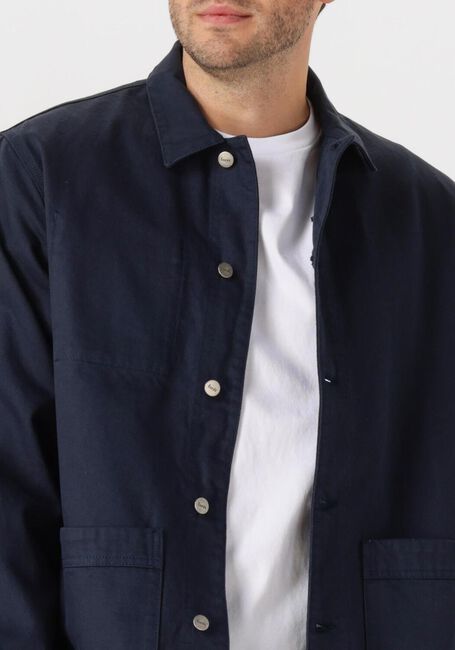 Dunkelblau FORÉT Overshirts ROWAN LOGO OVERSHIRT - large