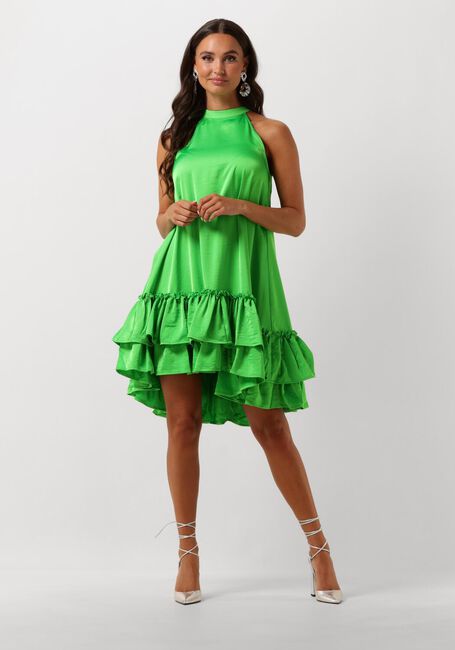 Grüne Y.A.S. Minikleid YASELEANOR SL HALTERNECK DRESS - large