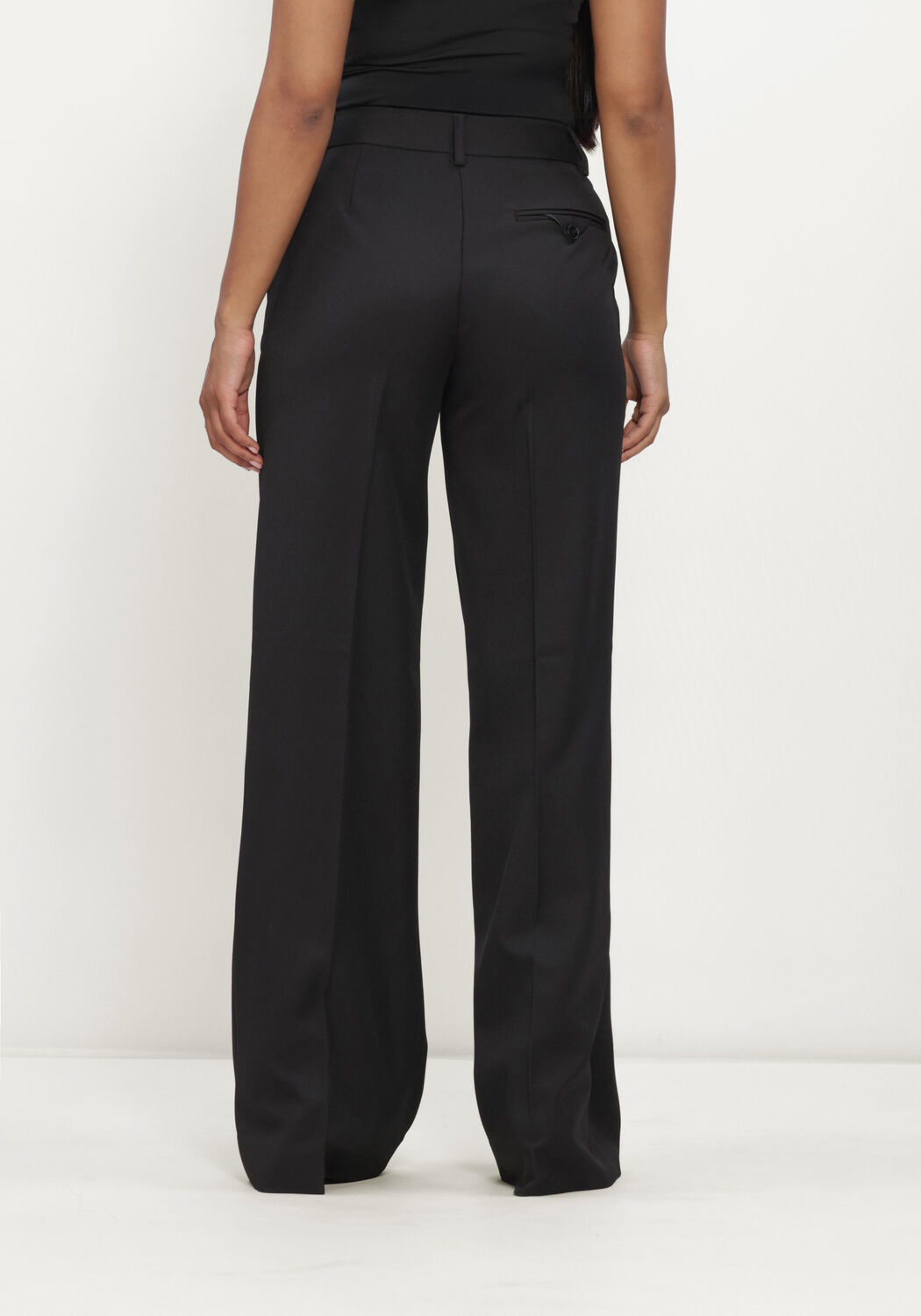Schwarze HAUTE L'AMITI&Eacute; Hose PREMIERE PLAIN TALL PANT - large