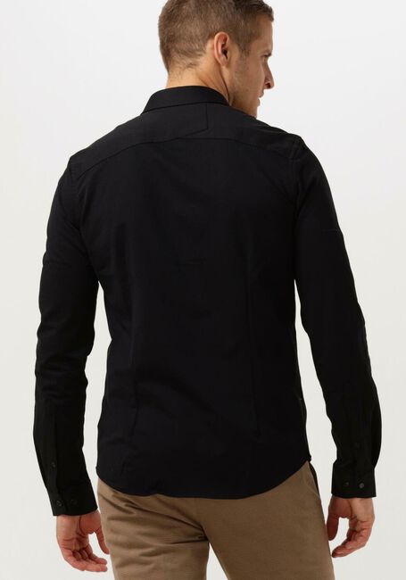 Schwarze CAST IRON Casual-Oberhemd LON SLEEVE SHIRT TWILL JERSEY 2 TONE - large