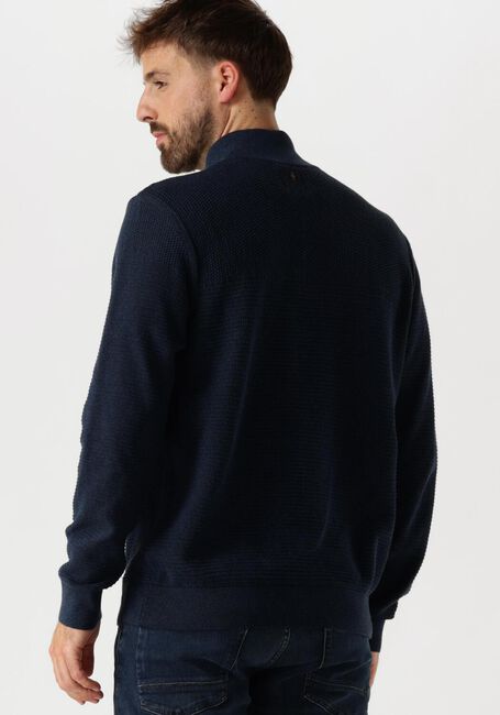 Dunkelblau PME LEGEND Pullover HALF ZIP COLLAR COTTON MOULINE - large