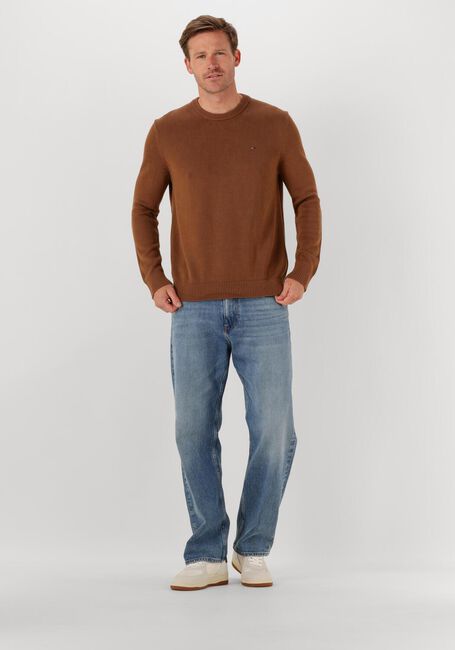 Braune TOMMY JEANS Sweatshirt TJM SLIM ESS SWEATER EXTS - large