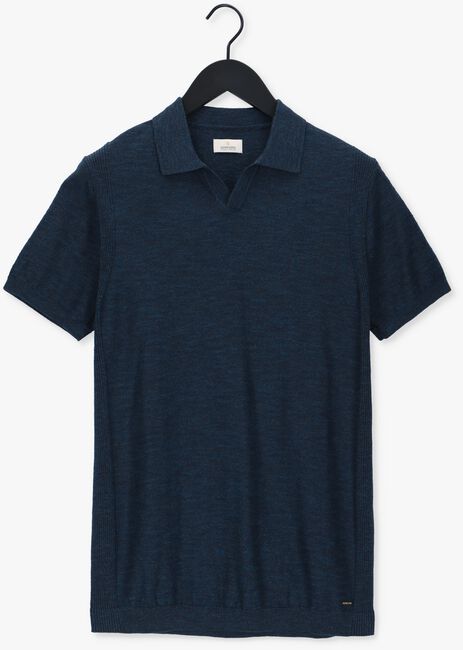 Blaue DSTREZZED Polo-Shirt POLO S/S MELANGE SLUB - large