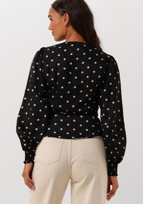 Schwarze NEO NOIR Blusen MERRY RETRO DOT BLOUSE - large