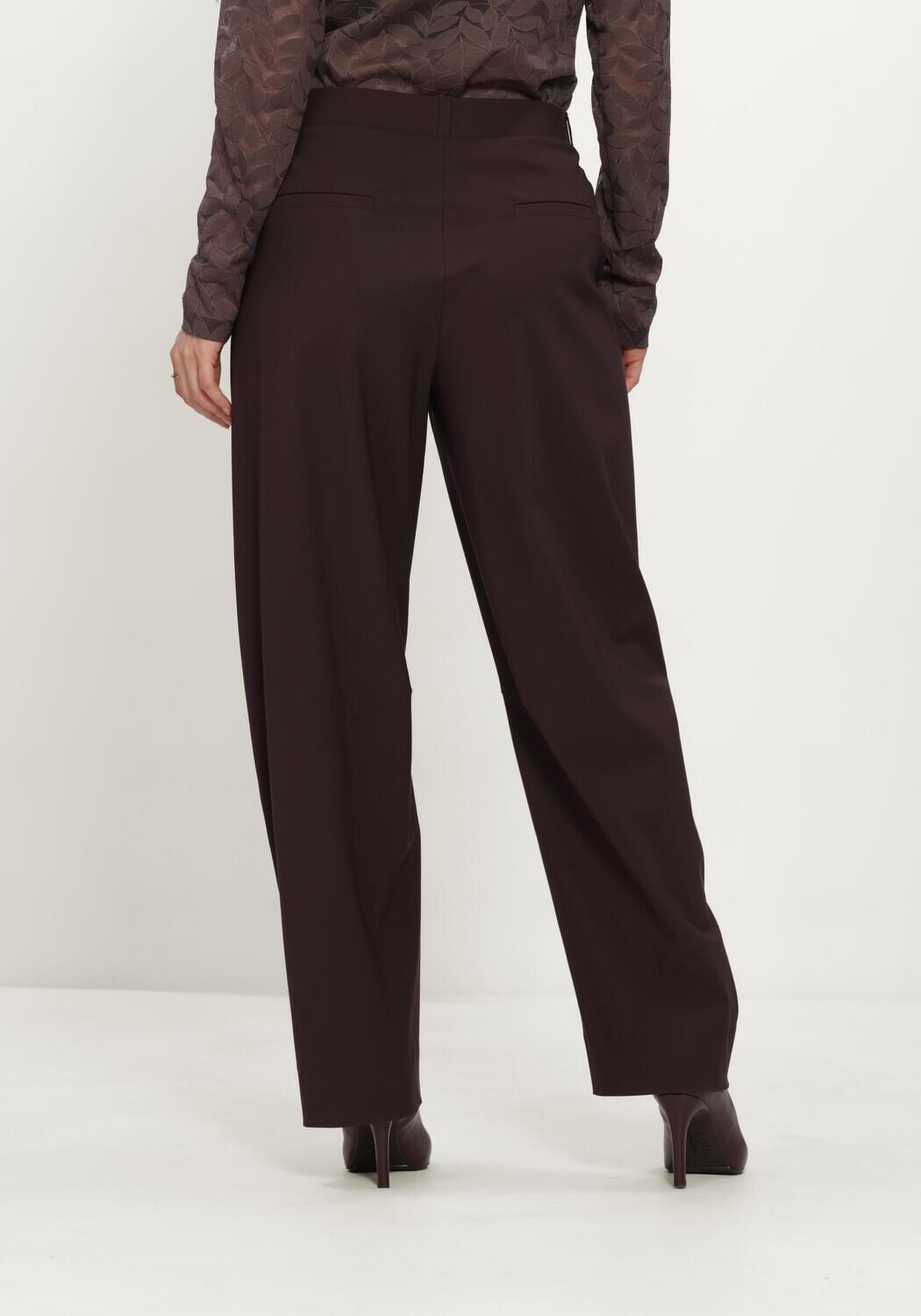 Braune STUDIO ANNELOES Hose Marlise barrel trousers - large