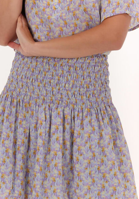 Blaue MSCH COPENHAGEN Minirock HENRIET RIKKELIE SKIRT AOP - large