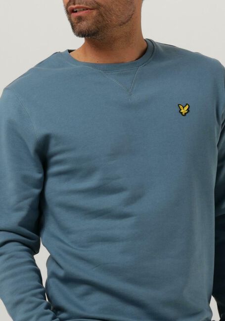 Blaue LYLE & SCOTT Pullover CREW NECK SWEATSHIRT - large