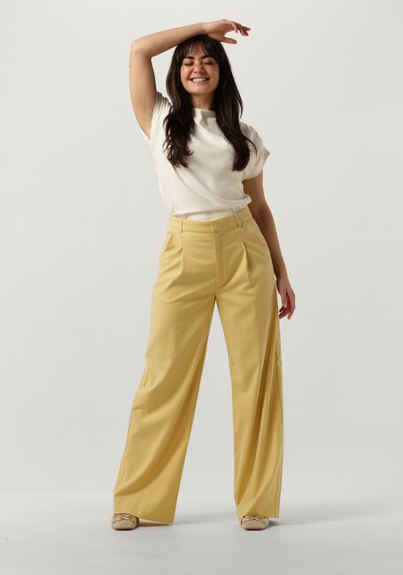 Gelbe GESTUZ Hose PAULA WIDE PANTS - large