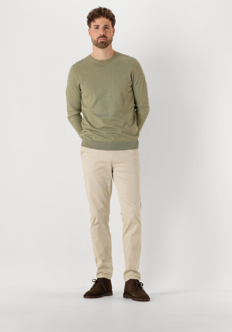 Khaki SELECTED MEN Pullover SLHBERG CREW NECK NOOS - large