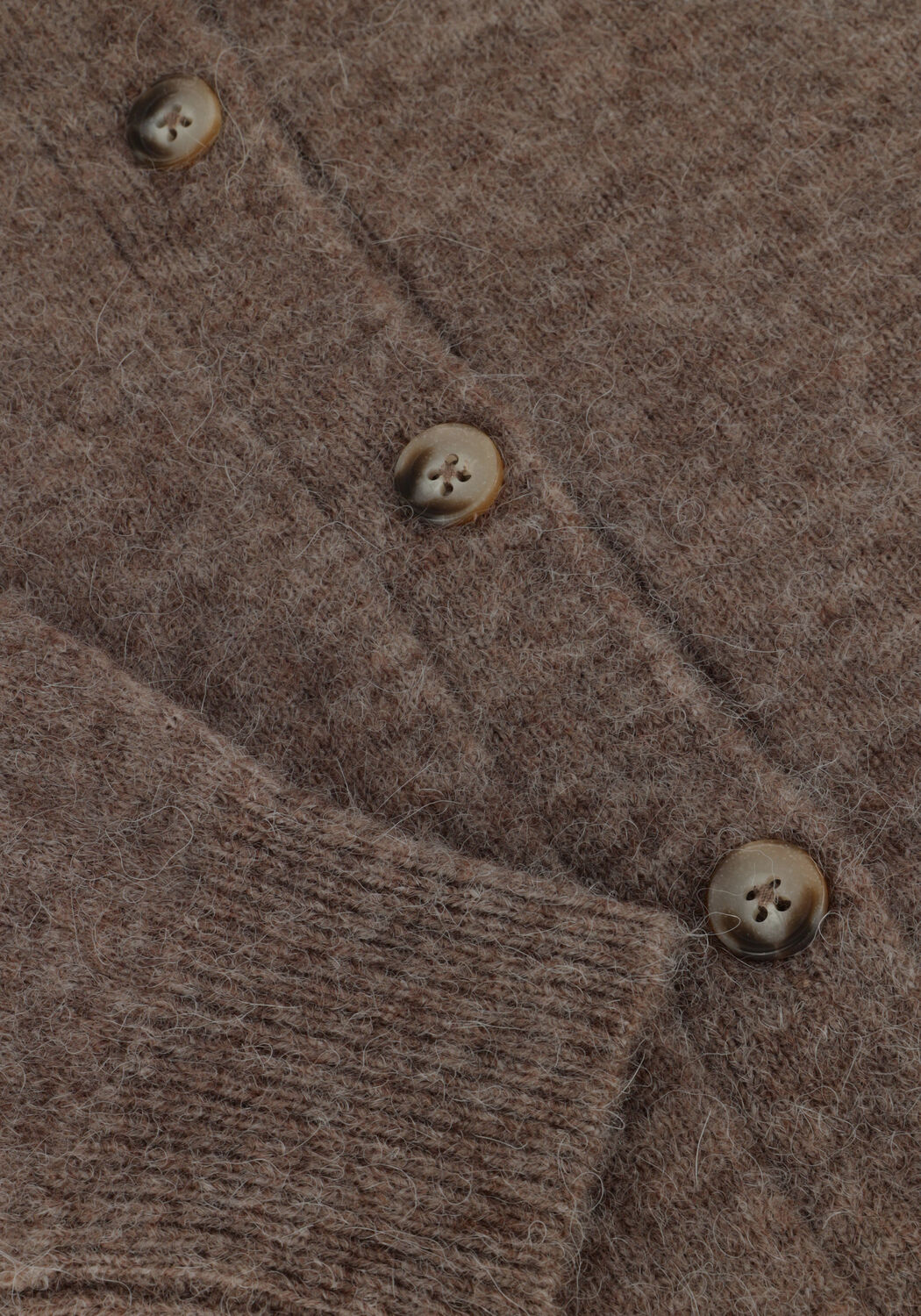 Braune KNIT-TED Strickjacke DANNY - large