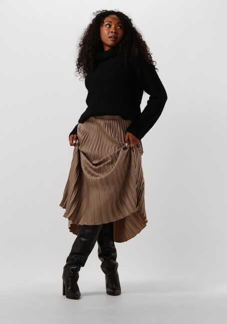 Beige Y.A.S. Midirock YASCELINE HW MIDI SKIRT S. - large