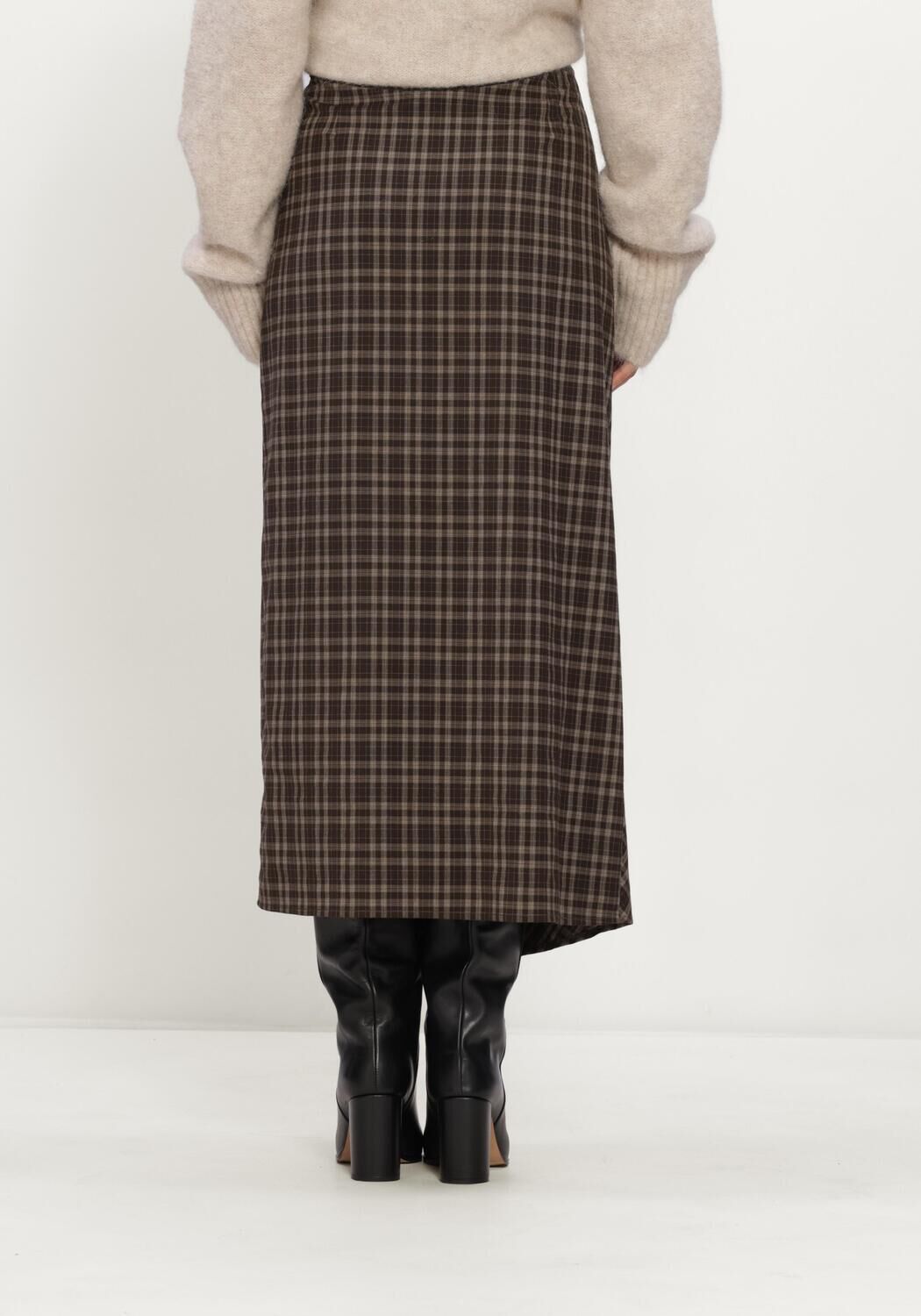 Braune NOTRE-V Maxirock NV-ISADORA BROWN - large