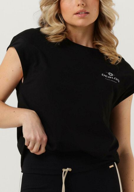 Schwarze DEBLON SPORTS T-shirt MEGAN TOP - large
