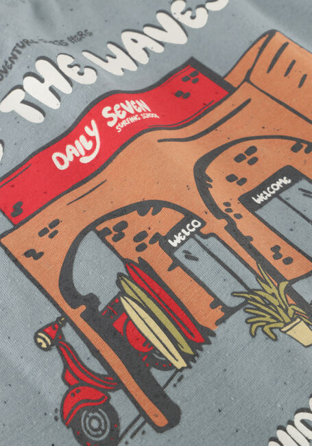 Hellblau DAILY7 T-shirt T-SHIRT BACKPRINT - large