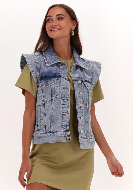 Blaue NOTES DU NORD Gilet DEMI BLUE DENIM VEST - large