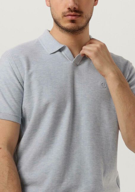 Blaue DSTREZZED Polo-Shirt MERCURY S/S POLO MELANGE SLUB - large