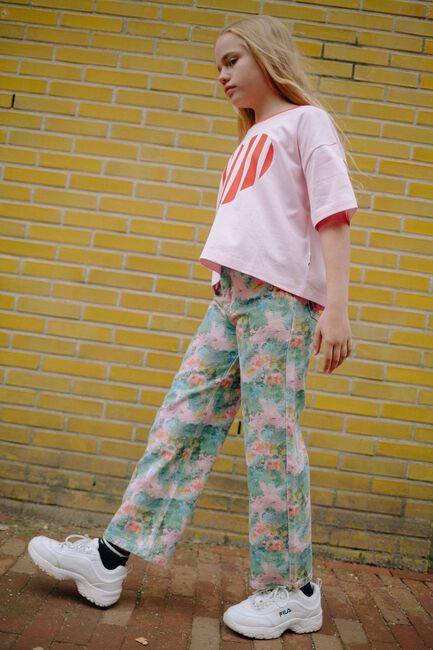 Mehrfarbige/Bunte CALL ME FRANKIE Straight leg jeans SPLASH DENIM PANTS - large
