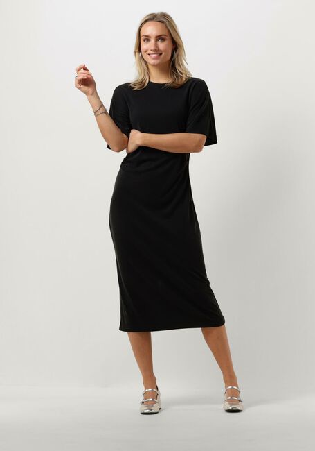 Schwarze MSCH COPENHAGEN Midikleid MSCHJUNIPER LYNETTE 2/4 DRESS - large