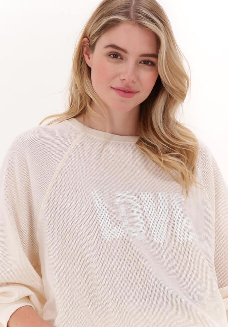 Ecru 10DAYS Sweatshirt SQUARE MESH SWEATER - large
