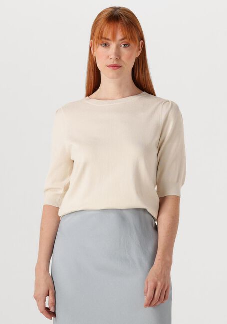 Ecru SUMMUM Pullover SHORT SLEEVE SWEATER - large