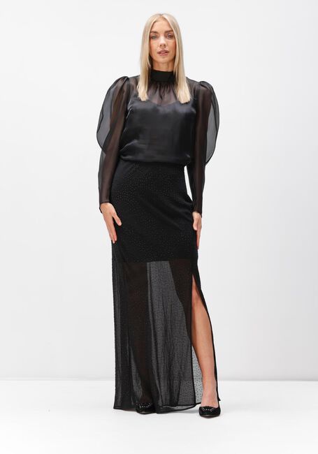Schwarze DANTE6 Maxirock SILAO RHINESTONE SKIRT - large