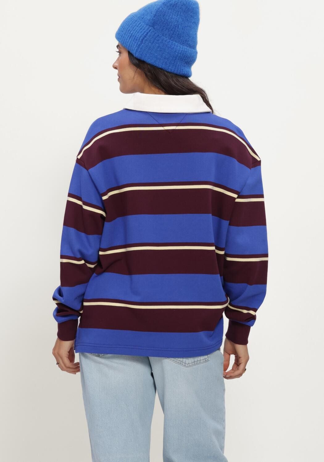 Mehrfarbige/Bunte TOMMY JEANS Pullover TJW RLX SCRIPT RUGBY - large