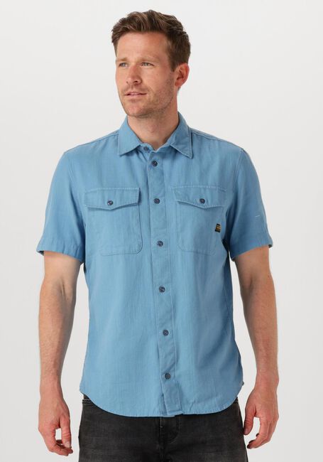 Blaue G-STAR RAW Casual-Oberhemd MARINE SLIM SHIRT S\S - large