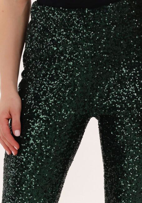 Dunkelgrün GOOSECRAFT Schlaghose BOCA FLARE SEQUINE LEGGING - large