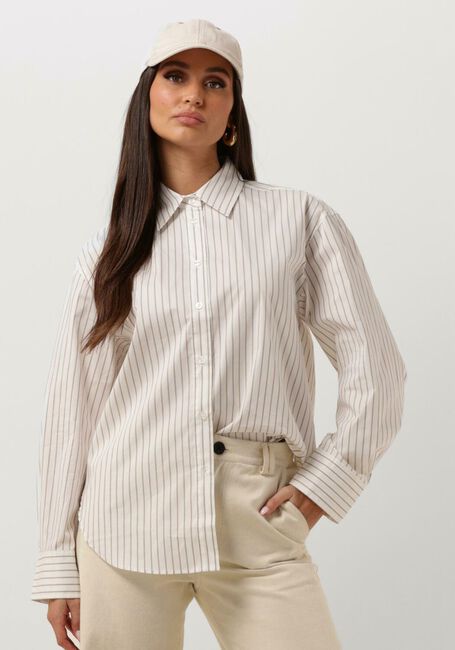 Beige SECOND FEMALE Bluse SOALON CLASSIC SHIRT - large