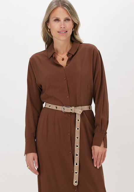 Braune ANOTHER LABEL Maxikleid SJOROER DRESS L/S - large