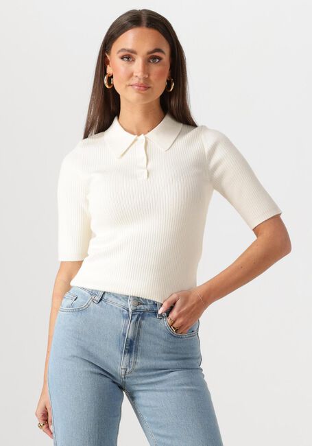 Nicht-gerade weiss SELECTED FEMME Top SLFHELEN 2/4 KNIT COLLAR - large