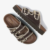 Braune VIA VAI Pantolette RAE TAARA - medium